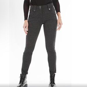 NWOT Anatomie Skyler Stretch Tweed Slim Pants Women’s Size S – Dark Charcoal
